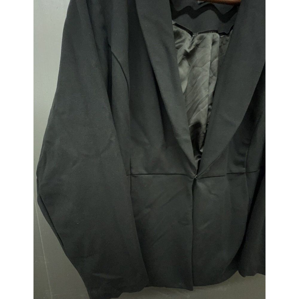 Studio By Torrid Blazer 5 Black Ponte Peplum Stretch Jacket Versatile Career - Picture 3 of 11